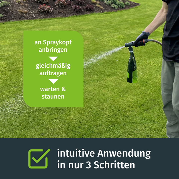 Flüssig-Rasendünger inkl. Sprühkopf – turbogrün